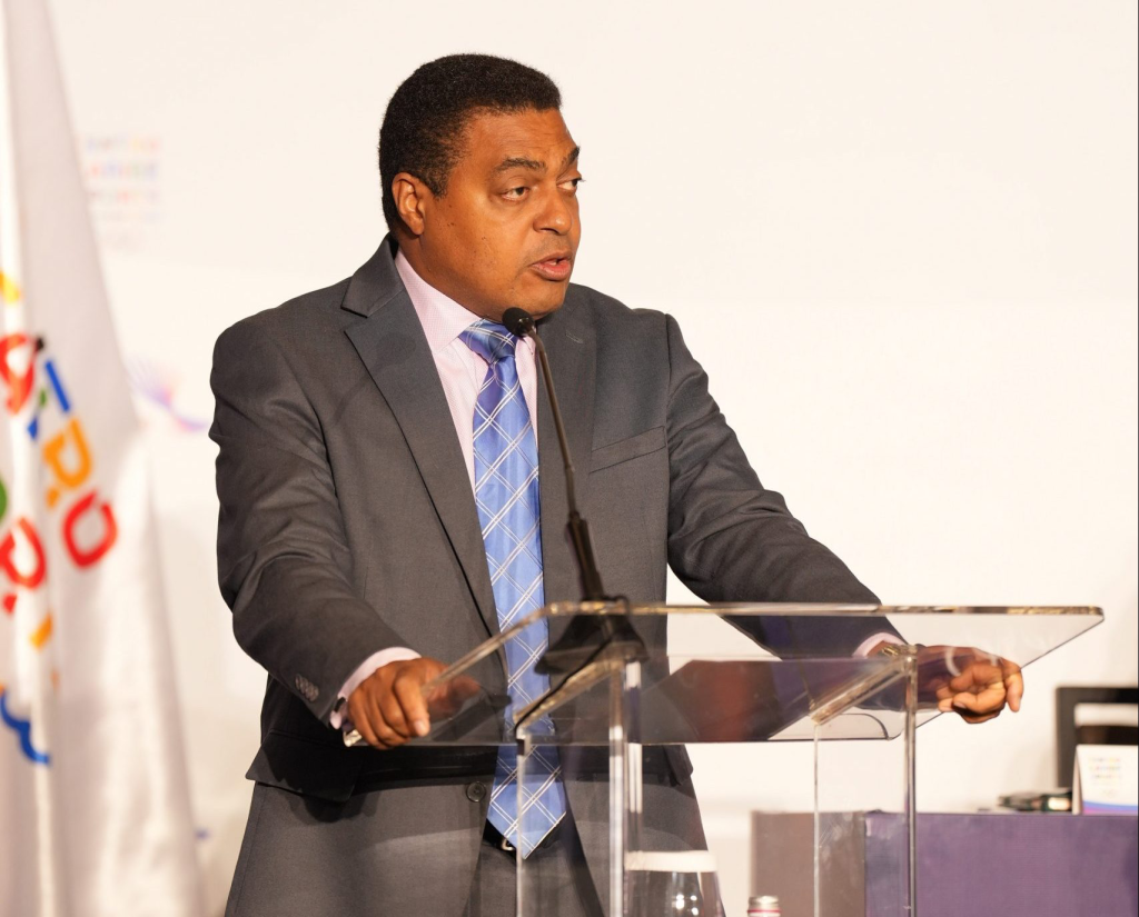 José P. Monegro, presidente del Comité Organizador de los XXV Juegos Centroamericanos y del Caribe, Santo Domingo 2026. (Crédito: Prensa)