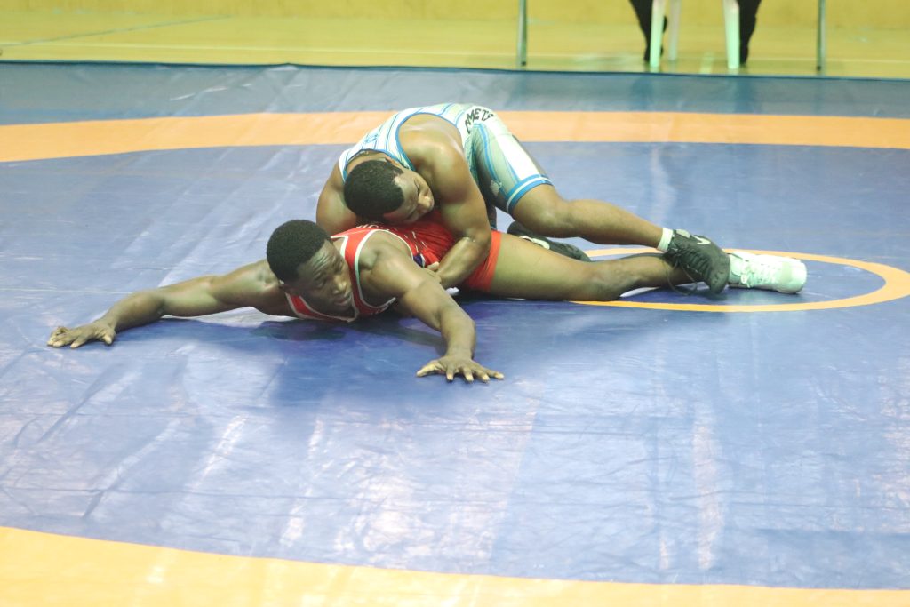 Atletas de la preselección nacional de lucha Olímpica. (Crédito: Richard Bazil)