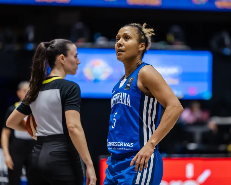 Yohanna Morton durante uno de los partidos del Centrobasket 2026, clasificatorio al AmeriCup 2027. (Crédito: FIBA)
